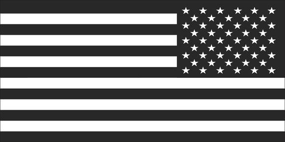 Black USA Right Flag - Bumper Sticker