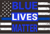 12 Blue Lives Matter 12"X18" Stick Flags Rough Tex® 100D