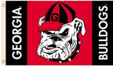 University Of Georgia UGA Red Double Sided 3'X5' BSI® Officially Licensed College Flag