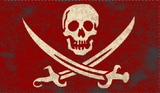 Calico Jack (Red) 3'X5' Flag ROUGH TEX® 100D