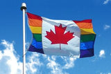 Canadian Rainbow 3'X5' Flag ROUGH TEX® 100D