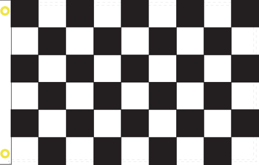 Checkered Race Winner 3'X5' Flag Rough Tex® 68D Nylon