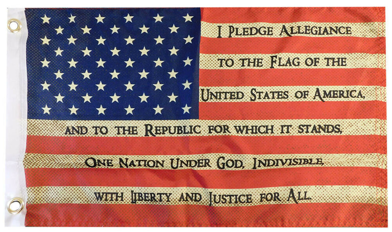 USA Pledge Vintage 2'X3' Flag ROUGH TEX®100D