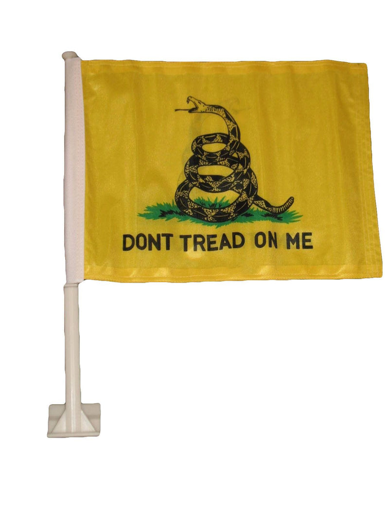 Gadsden Double Sided 12"X18" Car Flag Rough Tex® 100D