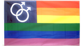 Double Male Pride 3'x5' 100D Flag Rough Tex ®