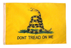 Gadsden Don't Tread On Me 3'X5' Flag Rough Tex® 210D Embroidered