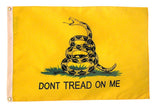 Gadsden Don't Tread On Me 3'X5' Flag Rough Tex® 210D Embroidered