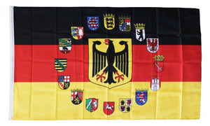 Germany Eagle And 16 States In Circle 3'X5' Flag Rough Tex®