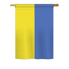 I Stand With Ukraine Vintage Official Car Flag 12"x18" Double Sided Knit Nylon
