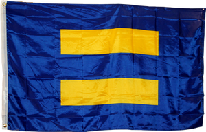 Human Rights Equality Blue Official Flag 3'x5' DuraLite®