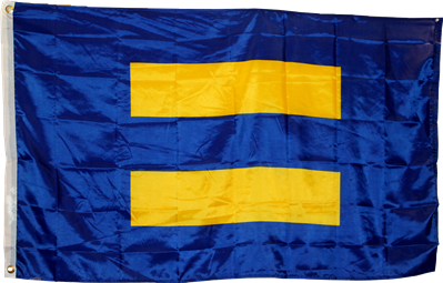 Human Rights Equality Blue Official Flag 3'x5' DuraLite®