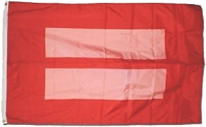Human Rights Equality Red Official Flag 3'x5' DuraLite®