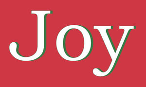 Merry Joy Red 3'X5' Flag Rough Tex® 68D Nylon