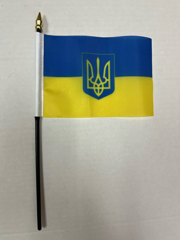 Ukraine Trident Stick Flag 12