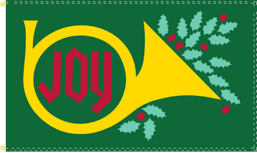 Merry Joy Green 3'X5' Flag Rough Tex® 68D Nylon