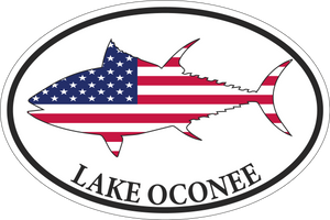 Lake Oconee Oval Bumper Sticker