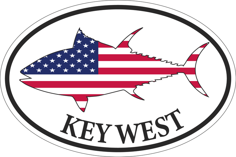 Key West Oval Bumper Sticker