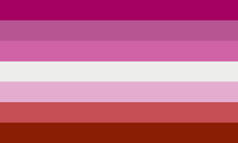 Lesbian Lipstick Rainbow Pride 3'x5' 100D Flag Rough Tex ®