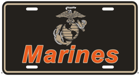 United States Marines - Embossed License Plate