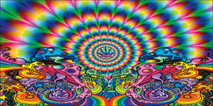 Magic Mushroom Holographic Psychedelic Chrome 2.5"x3" Bumper Sticker