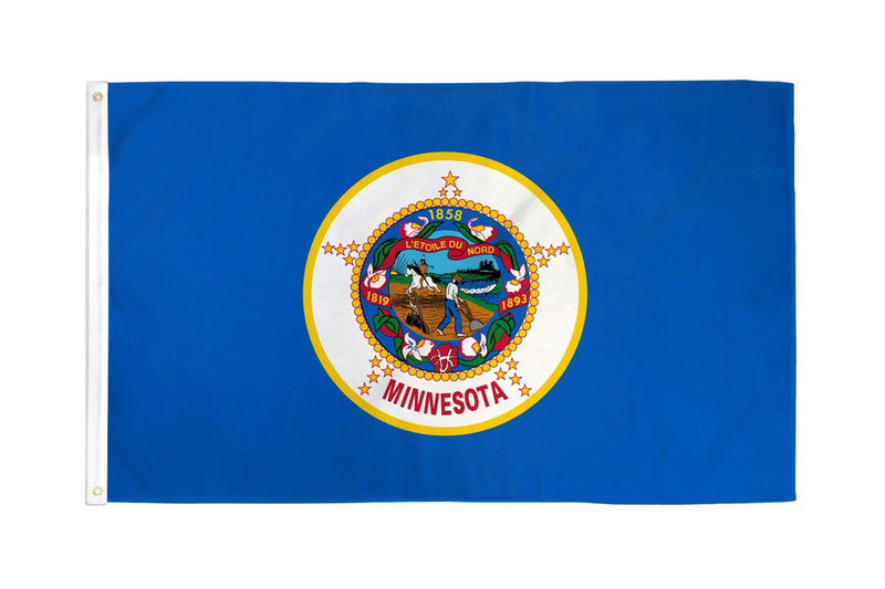 Minnesota 3'X5' State Flag ROUGH TEX® 68D Nylon