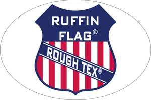 Ruffin Flag Rough Tex® Oval Bumper Sticker