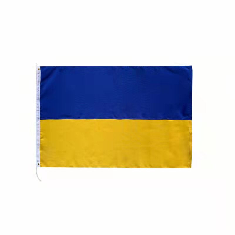 Ukraine Government Flag Sewn Cotton Canvas Bunting 3x5 Feet