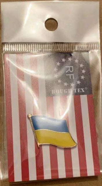 Ukraine Waving Flag Lapel Pin