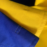 Ukraine Government Flag Sewn Cotton Canvas Bunting Sleeve 3x5 Feet