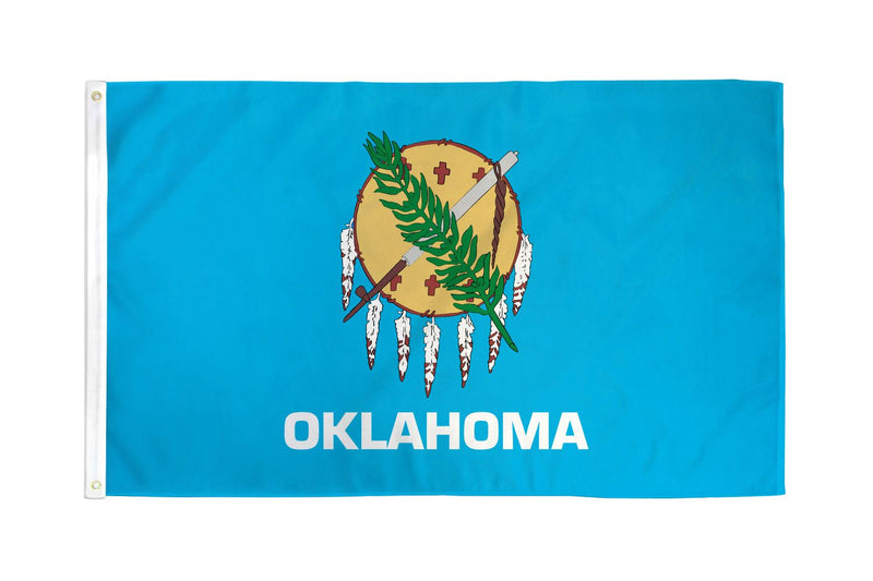 Oklahoma 12"x18" State Flag (With Grommets) ROUGH TEX® 68D Nylon