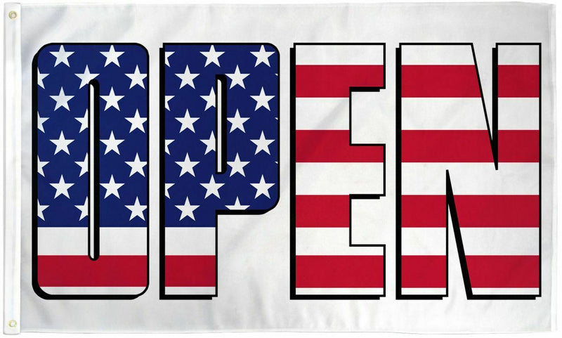 Open USA Flag  3'x5' Flag Rough Tex® 100D