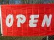 Open (Red) 3'x5' Polyester Flag