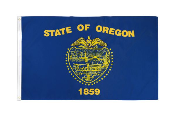 Oregon 12"x18" State Flag (With Grommets) ROUGH TEX® 68D Nylon