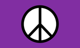 Purple Peace 3'X5' Flag Rough Tex® 68D Nylon