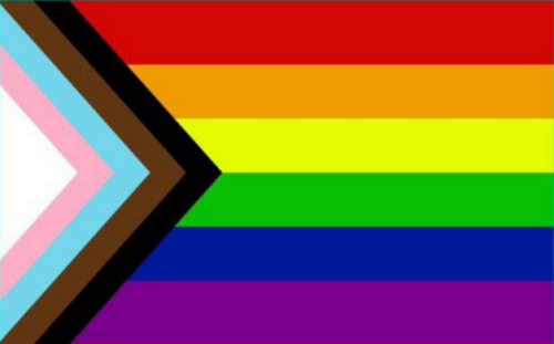 Progressive Pride Rainbow 5'x8' Flag Rough Tex® 150D