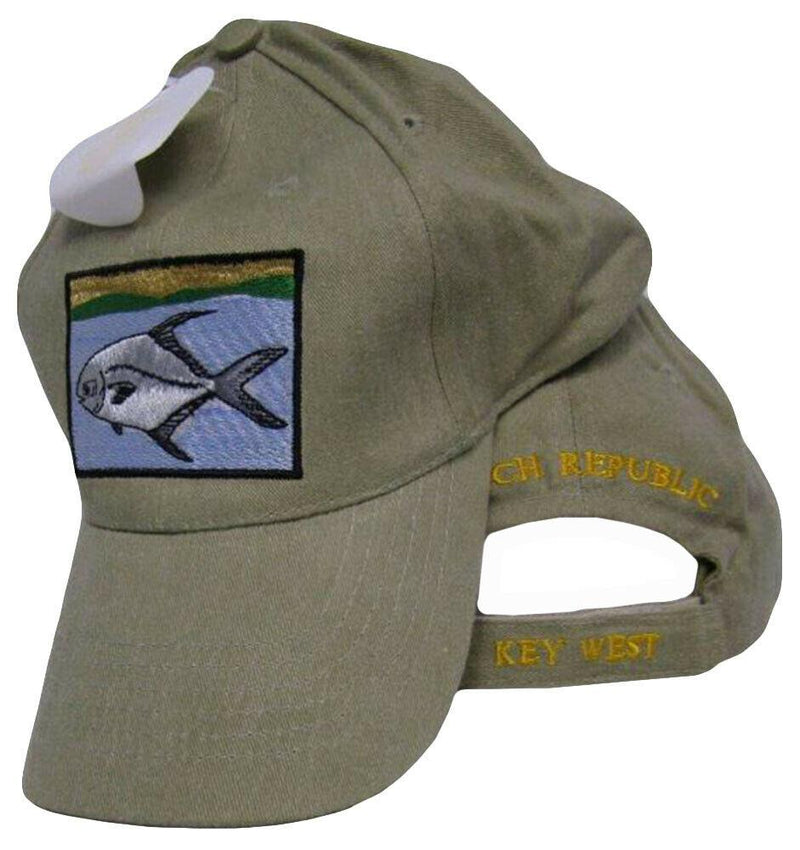 CONCH REPUBLIC BIG FISH KHAKI CAP / HAT