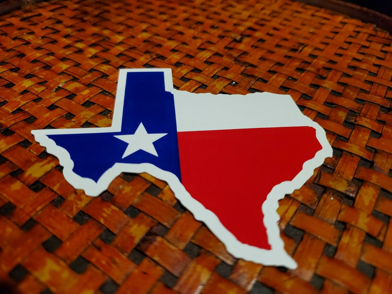 Texas Map Bumper Sticker