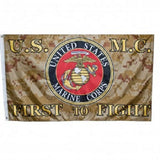 U.S.M.C First To Fight 3'X5' Flag Rough Tex® Super Polyester