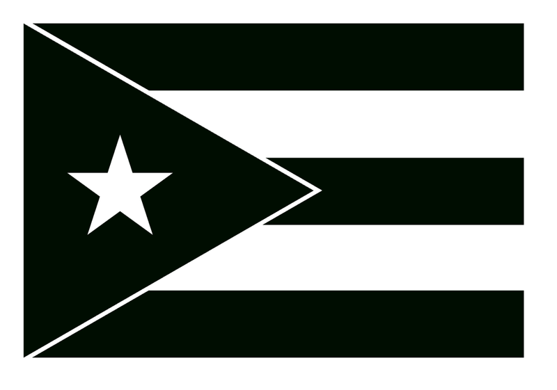 Puerto Rico Black Protest Bumper Sticker