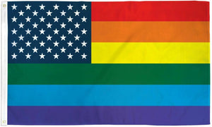 Rainbow New Glory 3'X5' Flag Rough Tex® Super Polyester