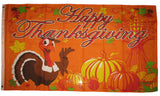 Happy Thanksgiving Turkey 3'X5' Flag Rough Tex® Polyester