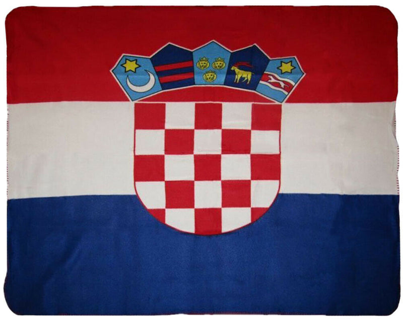 Croatia Flag Deluxe Polar Fleece Blanket
