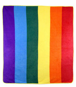 Rainbow Deluxe Polar Fleece Blanket