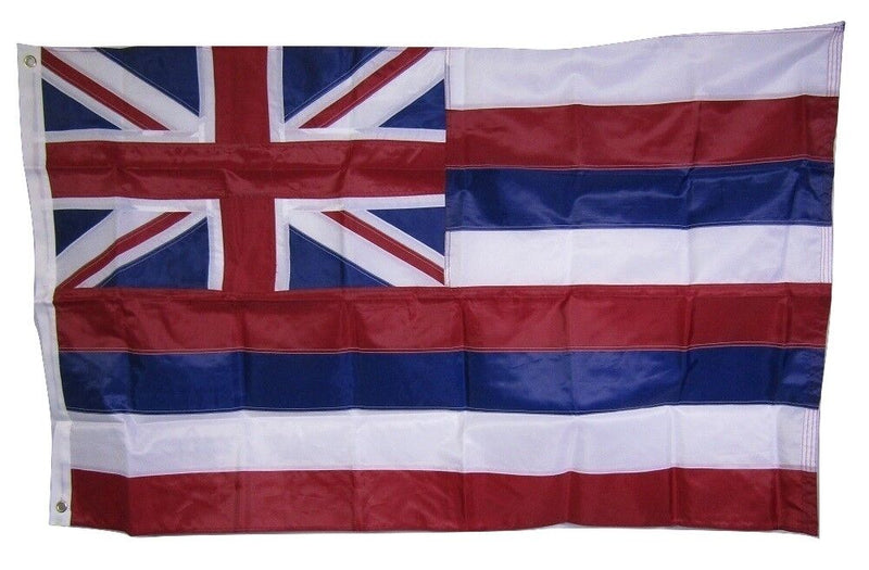 Hawaii Embroidered 3'X5' Flag Rough Tex® 210D Nylon