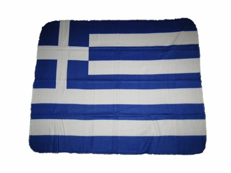 Flag Of Greece Deluxe Polar Fleece Blanket