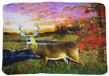 Deer Sunset Deluxe Polar Fleece Blanket