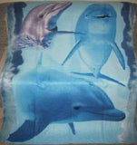 Playing Dolphins Deluxe Polar Fleece Blanket