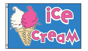 Ice Cream 3'X5' Flag Rough Tex® Polyester