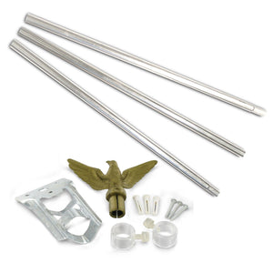 Flag Pole Kit 6' Feet Steel flagpole