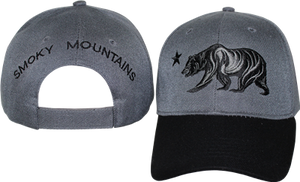 SMOKY MOUNTAINS BEAR GREY CAP